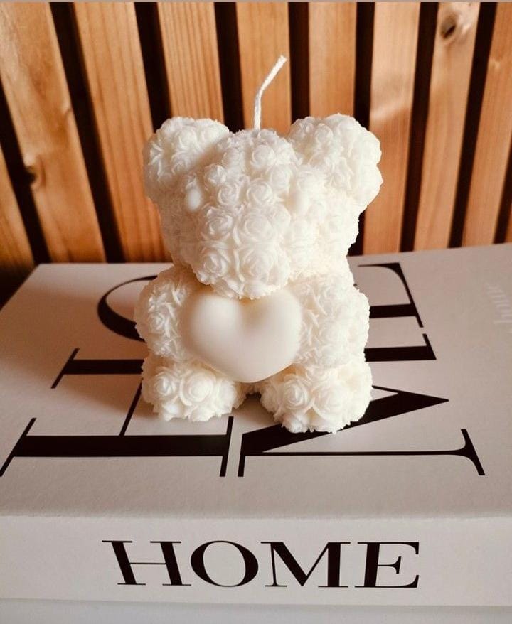 Teddy bear candle 